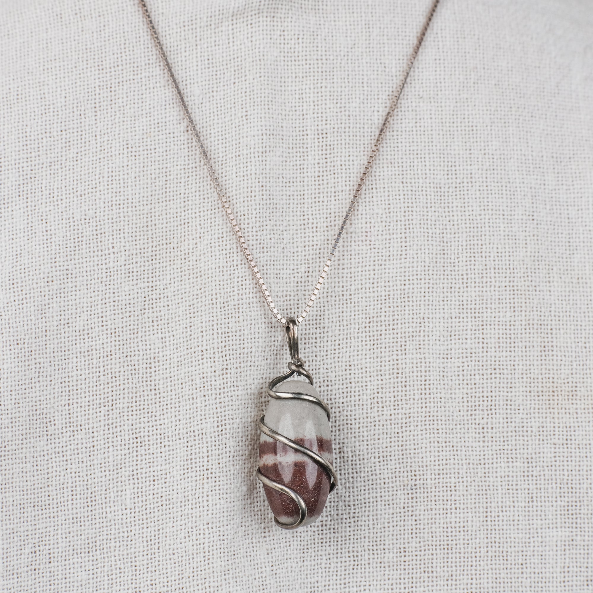 Narmadeshwar Shivling Locket in Pure Silver