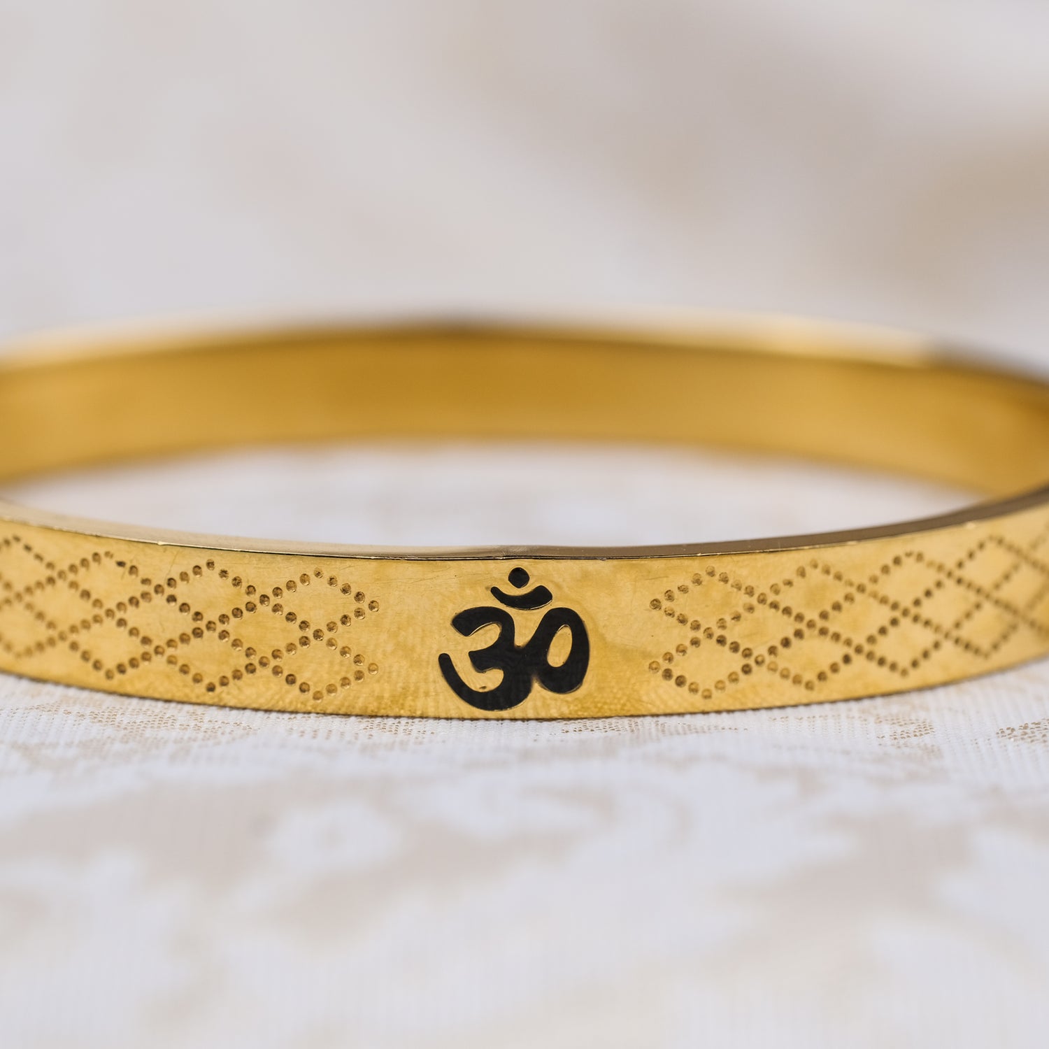 The Resilience Kada ( 18 K Gold Plated ) - Om 1