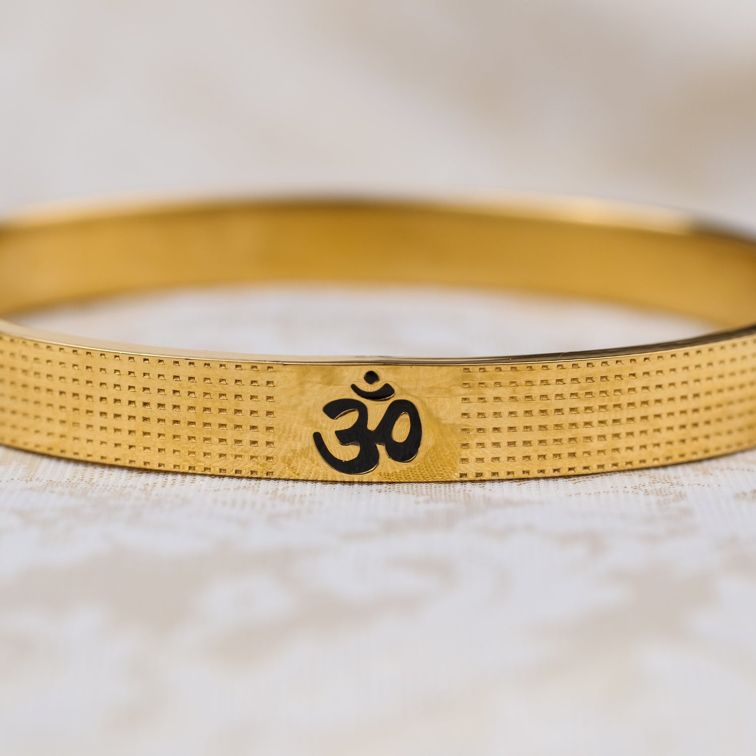 The Resilience Kada ( 18 K Gold Plated ) - Om 3