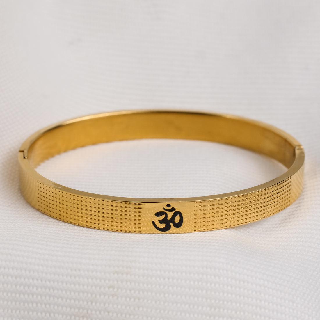The Resilience Kada ( 18 K Gold Plated ) - Om 3