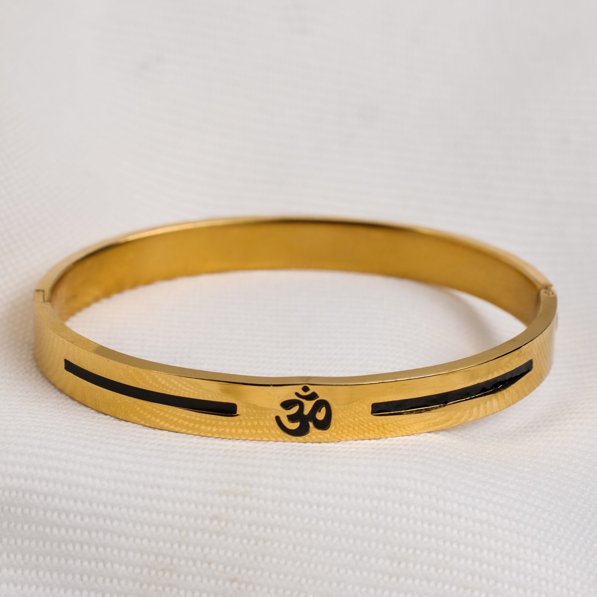 The Resilience Kada ( 18 K Gold Plated ) - Om 2