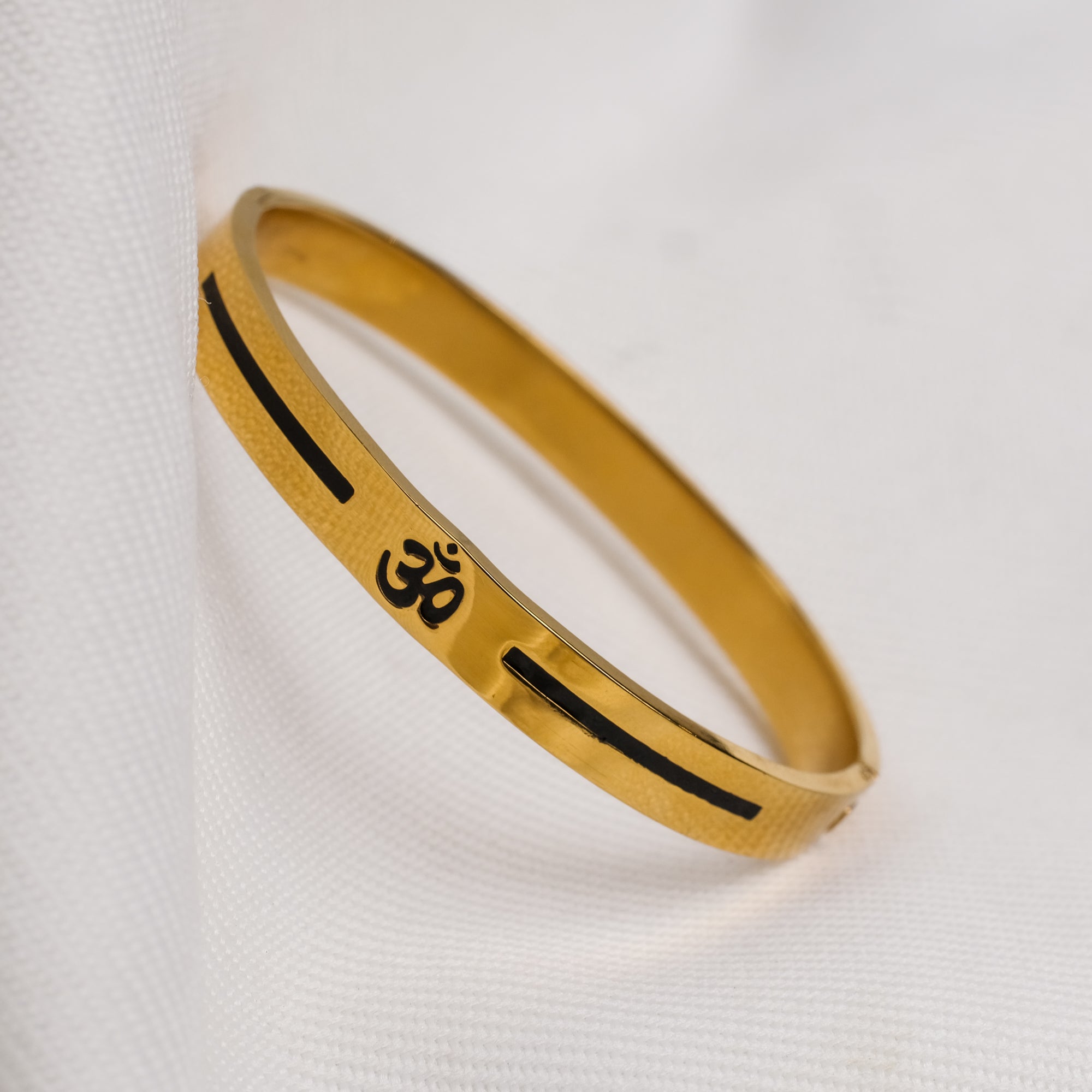 The Resilience Kada ( 18 K Gold Plated ) - Om 2