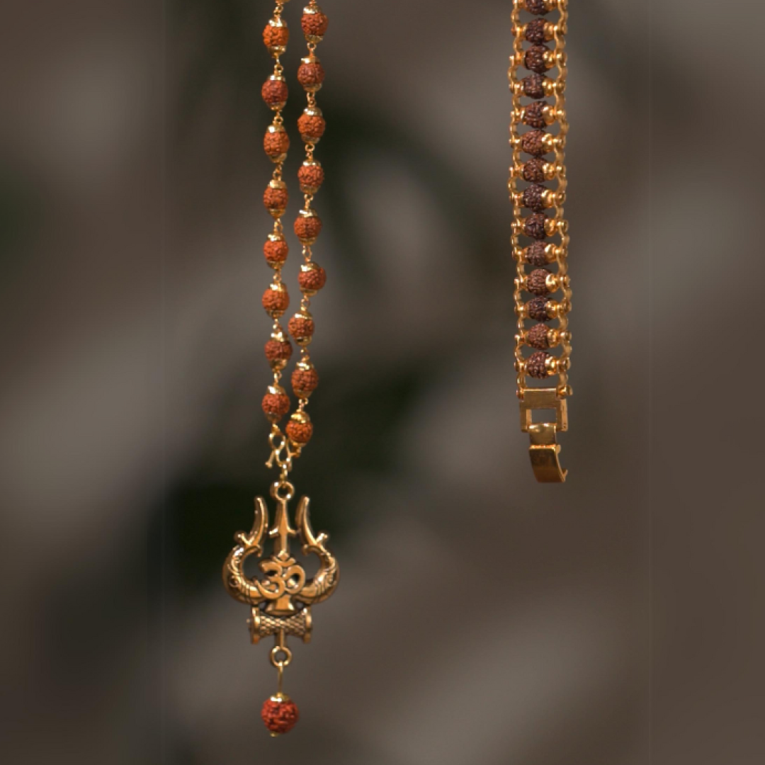 Mahakal Mala and Bracelet Combo