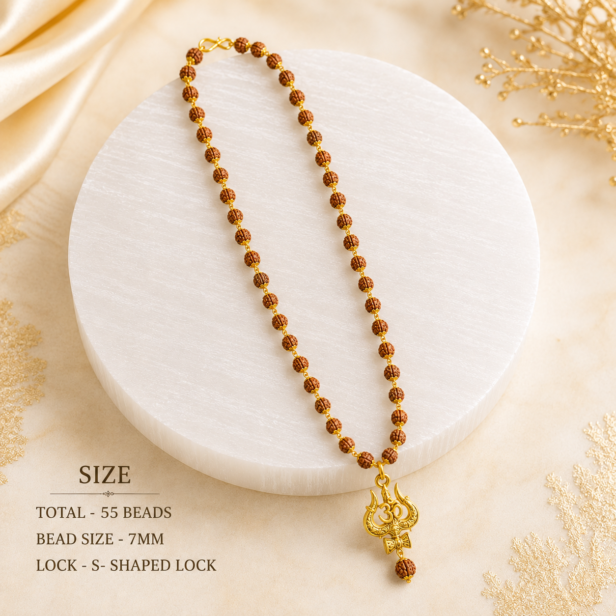 Mahakal Locket with Rudraksha Mala