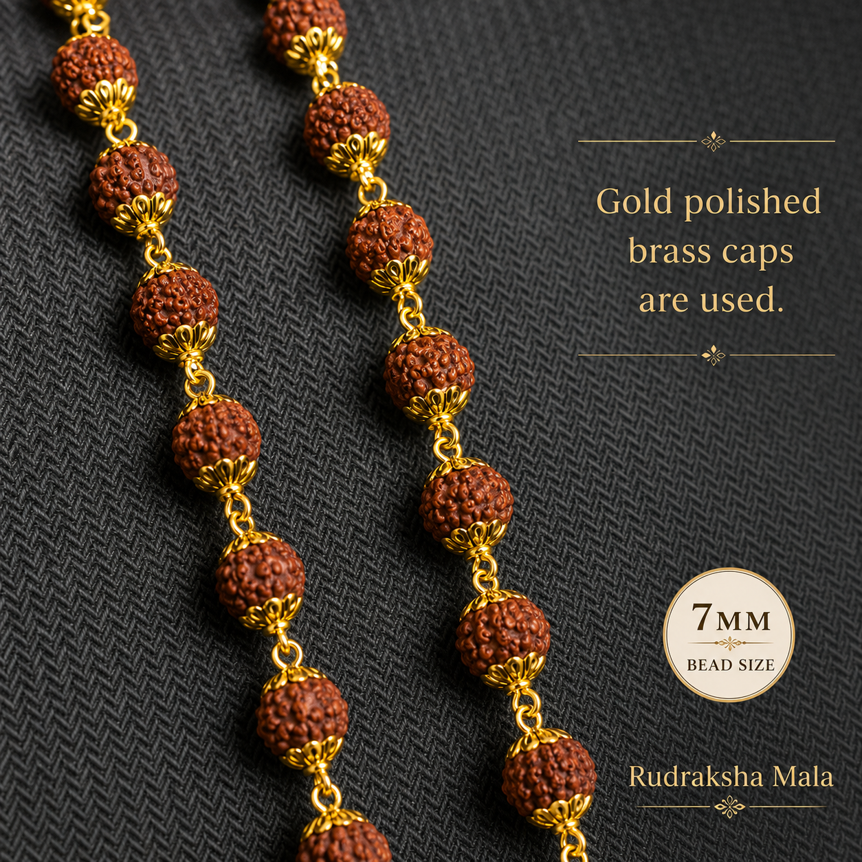 Mahakal Locket with Rudraksha Mala