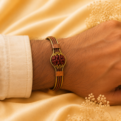 Mahalakshmi Rudraksha Kada ( Free Rudraksha Bracelet )