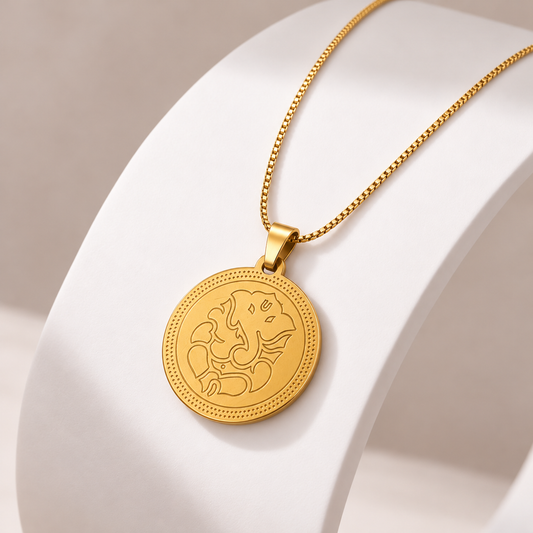 The Resilience Locket With Chain - Ganesh