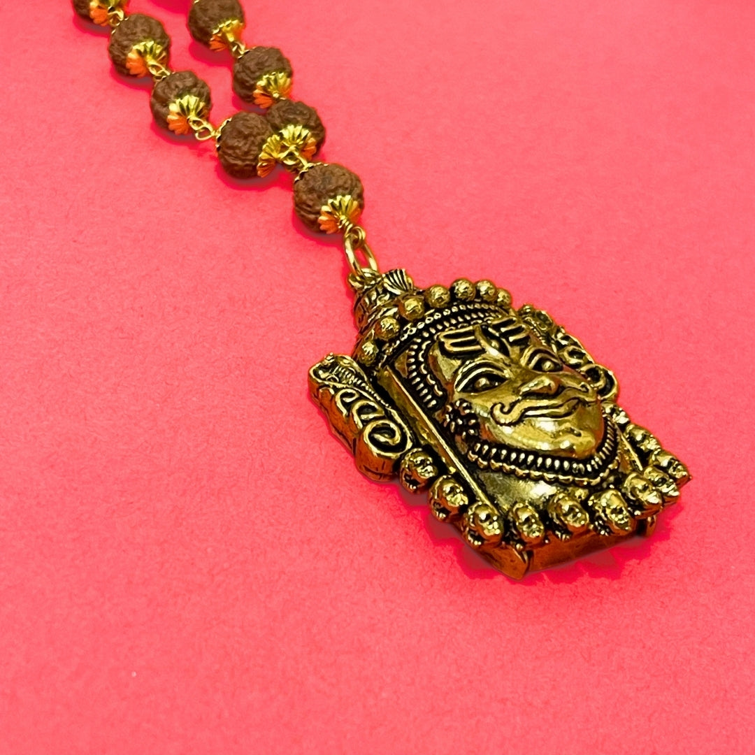 Mahakal Raksha Kavach(Gold Plated) - Free Rudraksha Bracelet