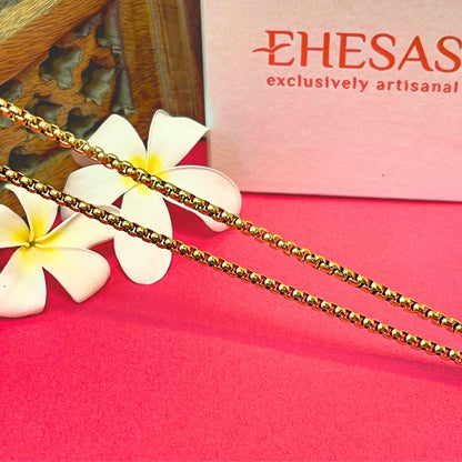 Rudra Hanuman Locket with Chain(Gold Plated) - Free Rudraksha Bracelet