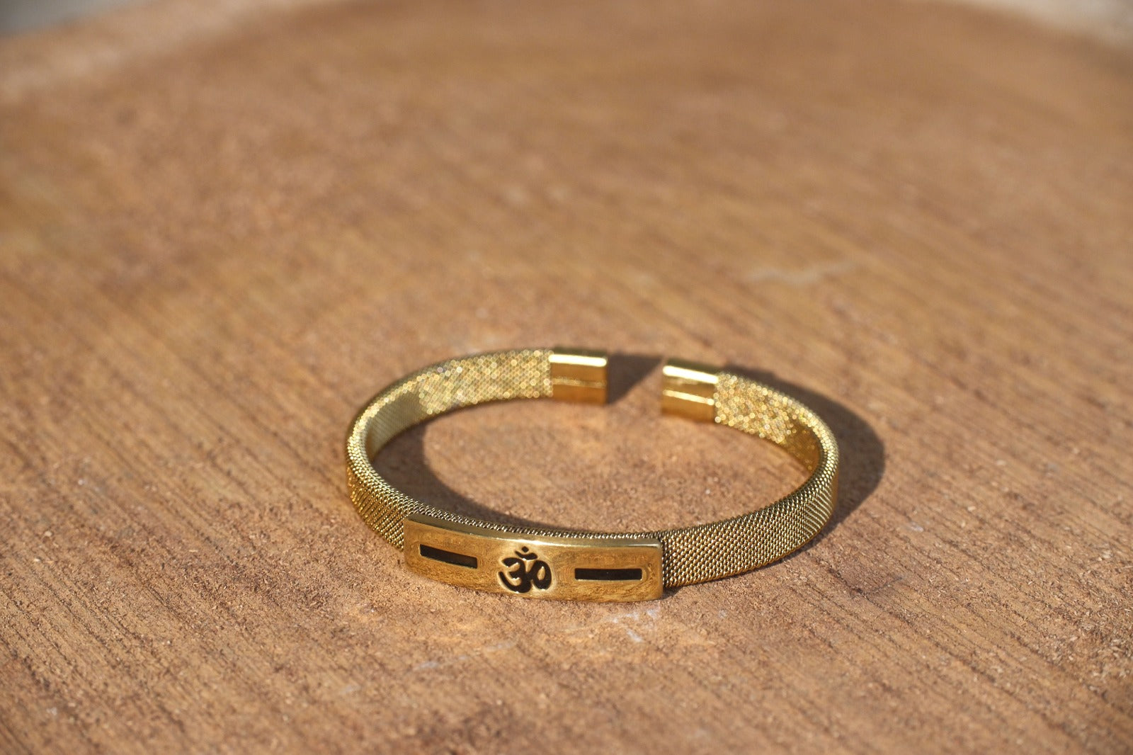 The Resilience Cuff 22k Gold Plated - Om 2