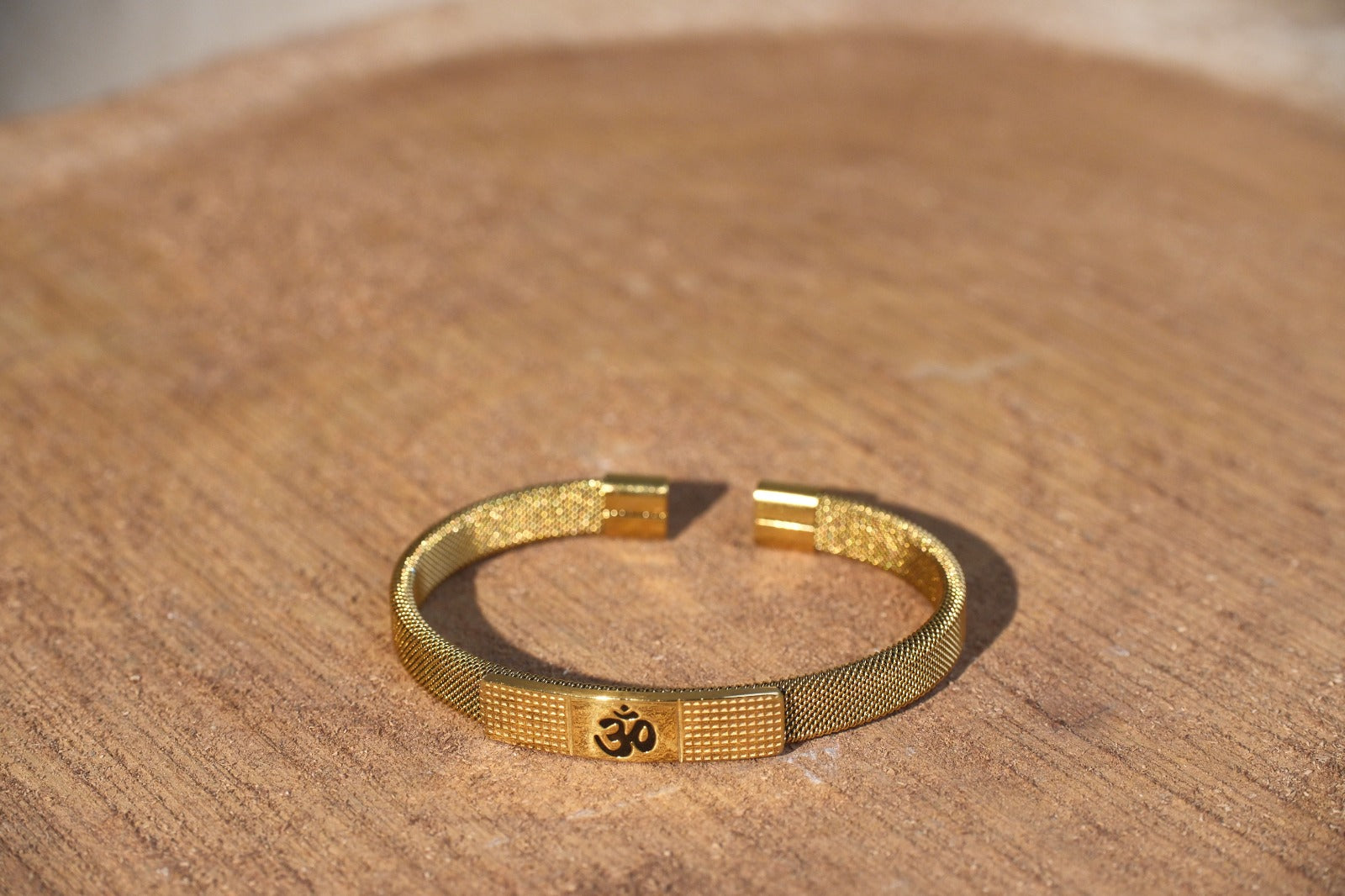 The Resilience Cuff 22k Gold Plated - Om 3