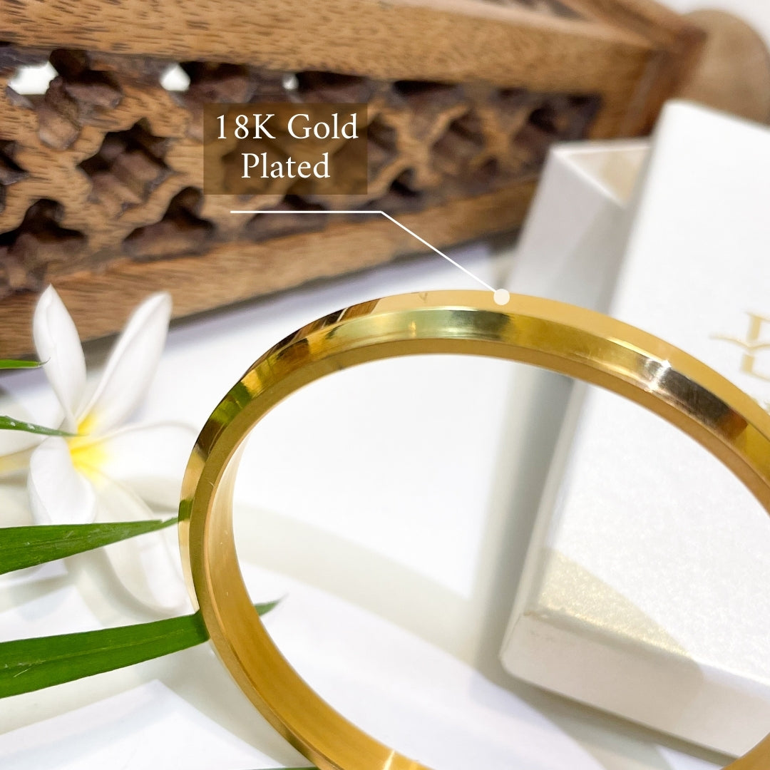 Shakti Kada – 18K Gold Plated (Edged)