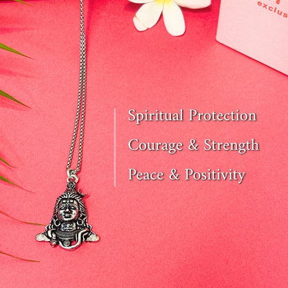 AdiYogi Locket with Chain - Free Rudraksha Bracelet