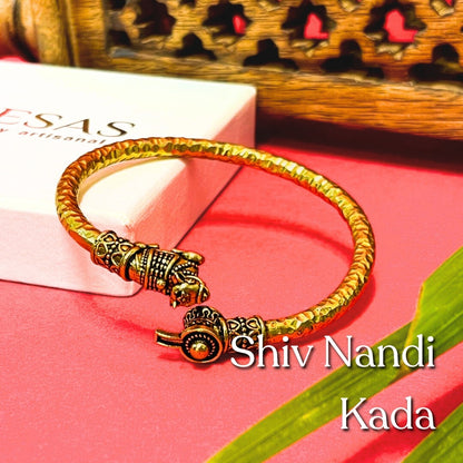 Shiv Nandi Kada (Remove all Obstacles) - Gold Plated