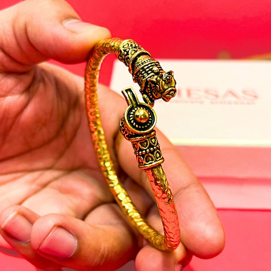 Shiv Nandi Kada (Remove all Obstacles) - Gold Plated