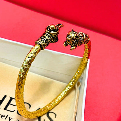 Shiv Nandi Kada (Remove all Obstacles) - Gold Plated