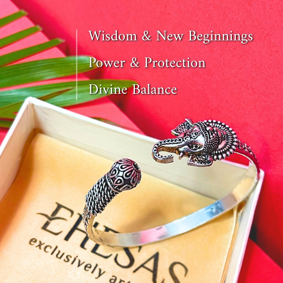 Ganpati Trident Kada – Wisdom, Power &amp; Protection