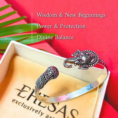 Ganpati Trident Kada – Wisdom, Power &amp; Protection