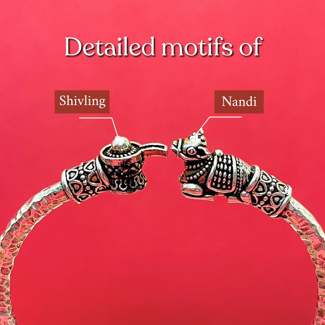 Shiv Nandi Kada (Remove all Obstacles) - Silver Plated