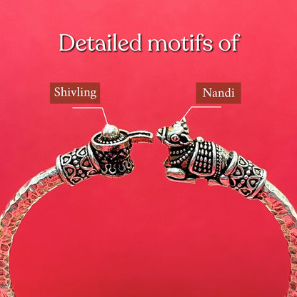 Shiv Nandi Kada (Remove all Obstacles) - Silver Plated