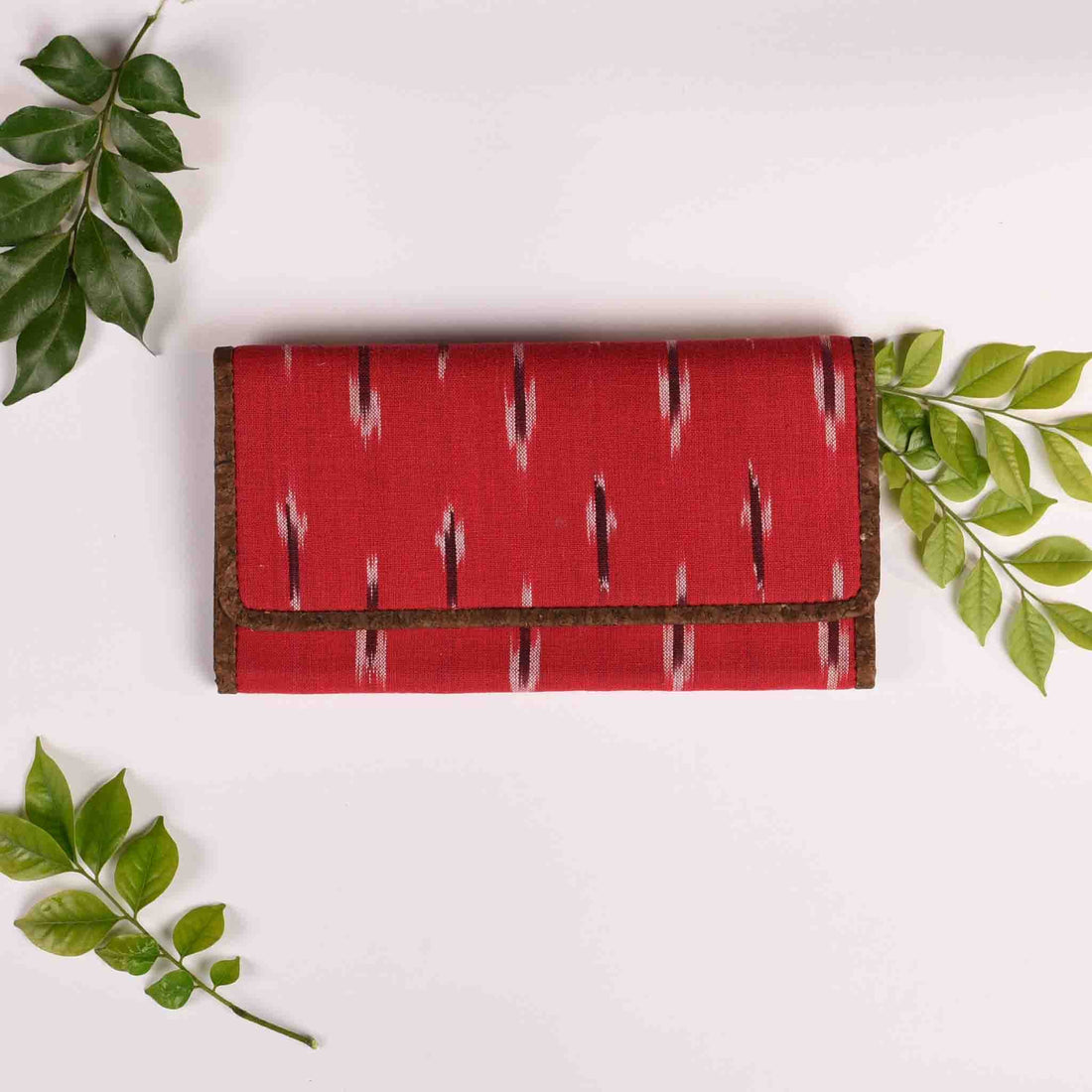 Red Ikat Vegan Women’s wallet