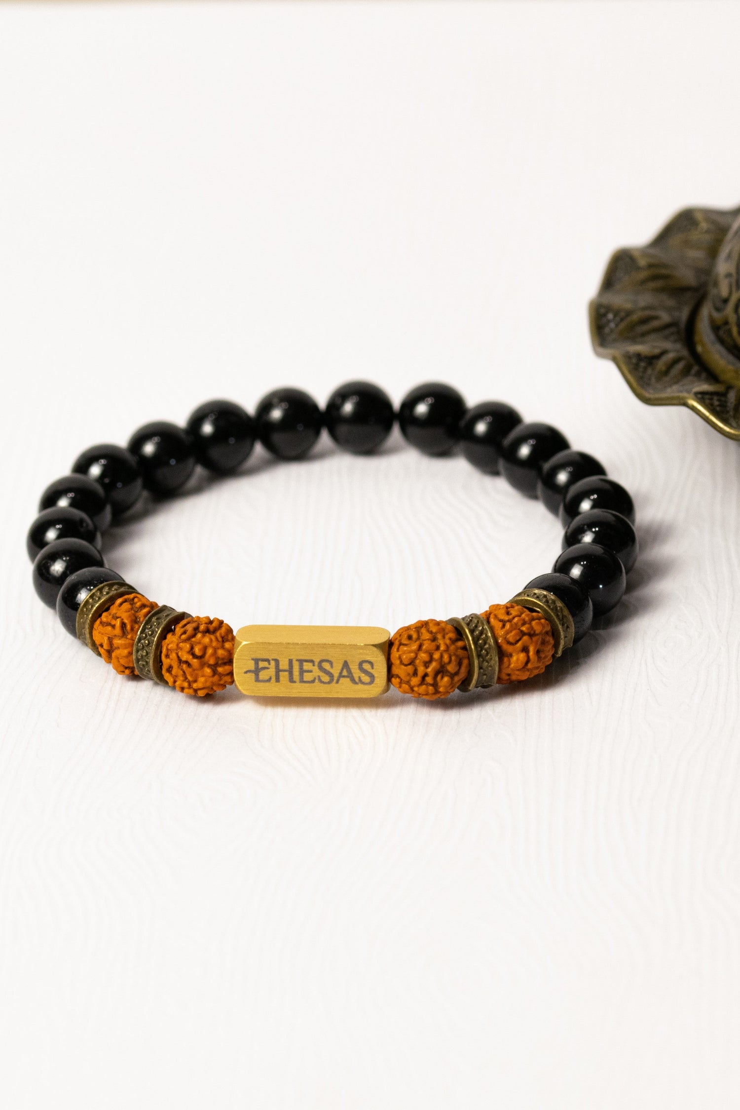 Rudraksha + Black Tourmaline/Onyx