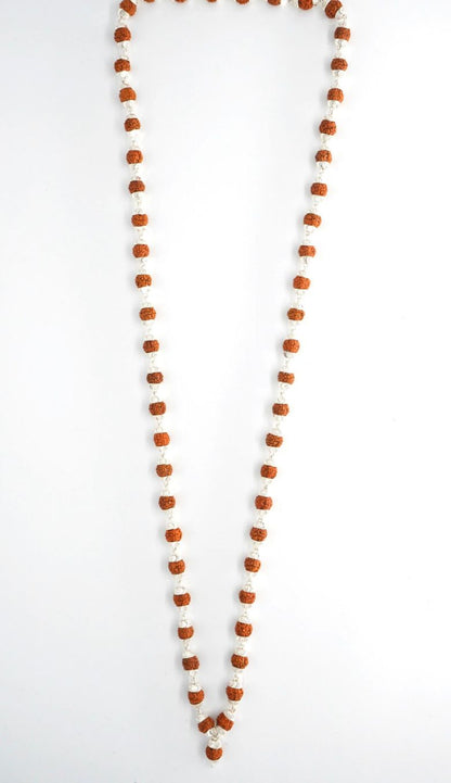 Pure Silver Rudraksha Mala